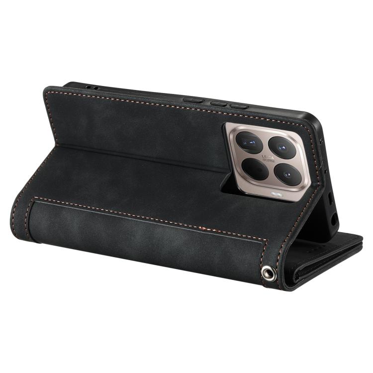 Nine Card Zipper Bag Leather Phone Case with Lanyard, For Xiaomi 15T Pro, For Xiaomi 15T, For Xiaomi 15 Pro, For Xiaomi 15, For Xiaomi 14T Pro, For Xiaomi 14T