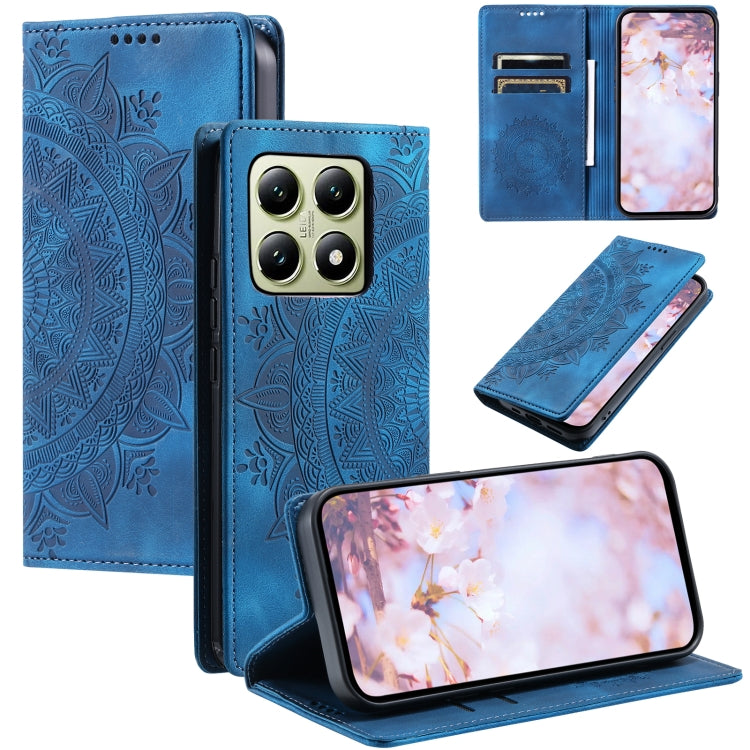 Totem Embossed Magnetic Leather Phone Case, For Xiaomi 14T Pro, For Xiaomi 14T