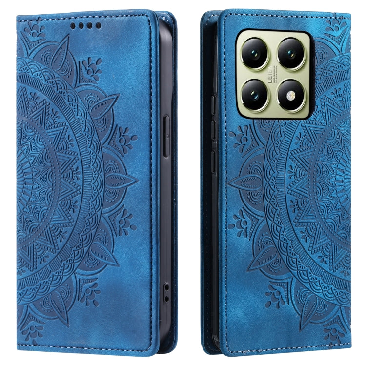 Totem Embossed Magnetic Leather Phone Case