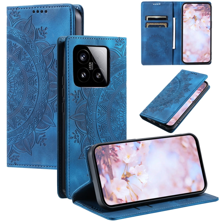 Totem Embossed Magnetic Leather Phone Case