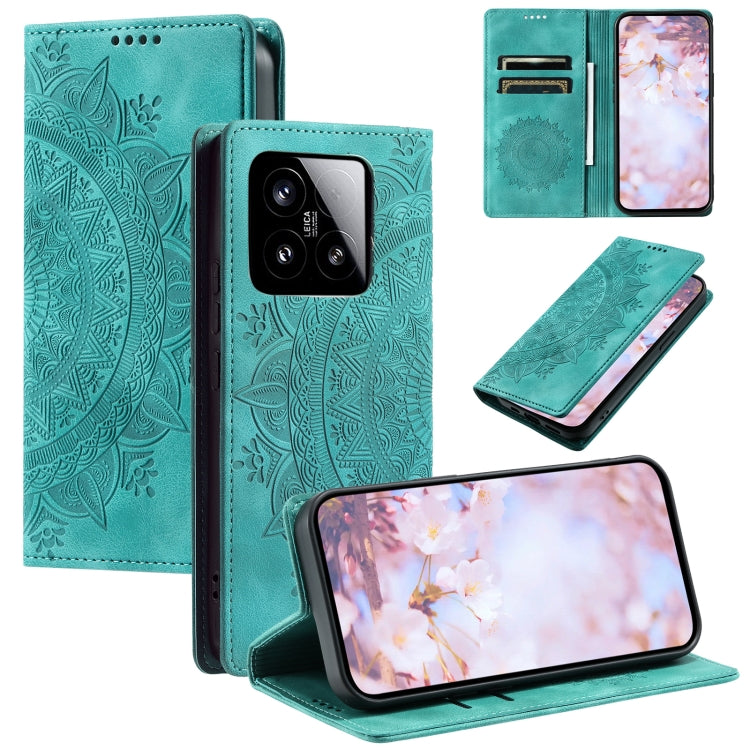 Totem Embossed Magnetic Leather Phone Case