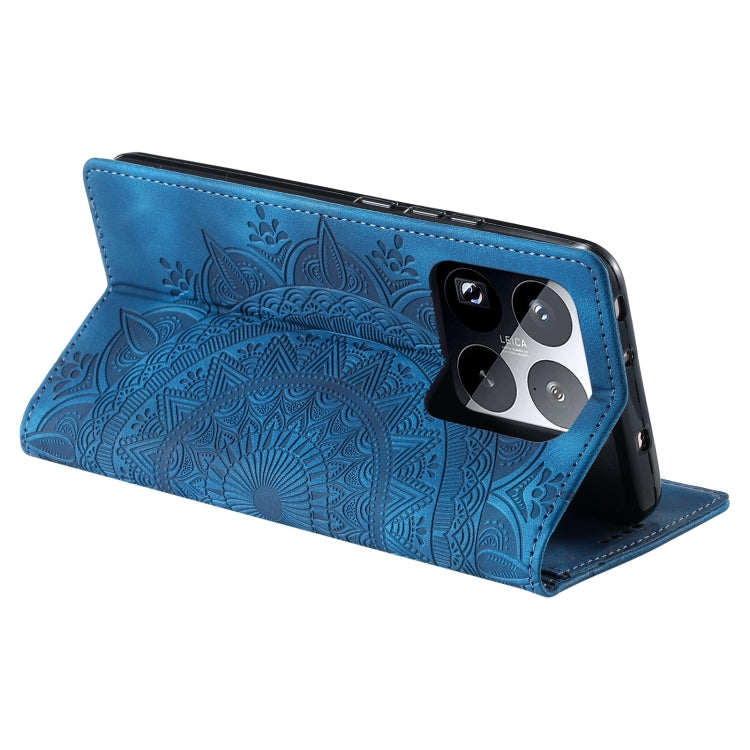 Totem Embossed Magnetic Leather Phone Case