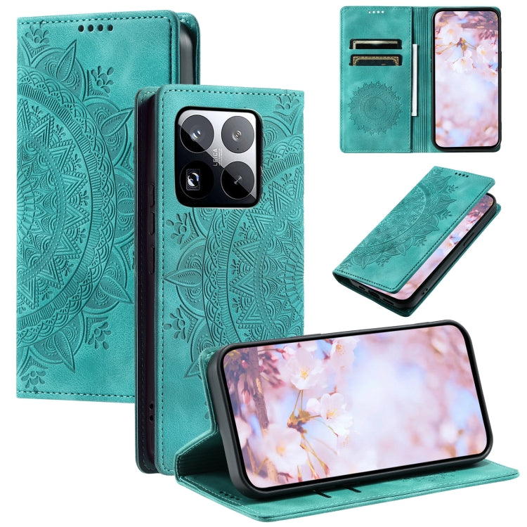 Totem Embossed Magnetic Leather Phone Case, For Xiaomi 15T Pro, For Xiaomi 15T, For Xiaomi 15 Pro, For Xiaomi 15