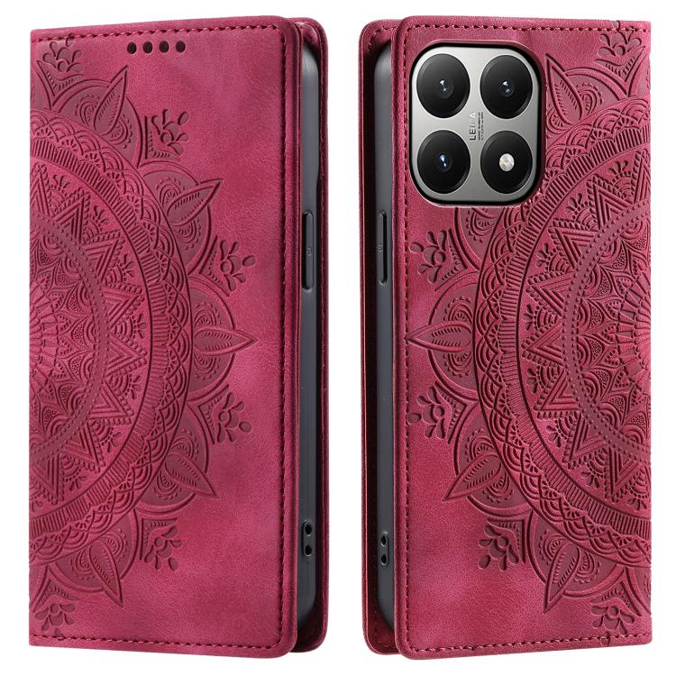 Totem Embossed Magnetic Leather Phone Case, For Xiaomi 15T Pro, For Xiaomi 15T, For Xiaomi 15 Pro, For Xiaomi 15