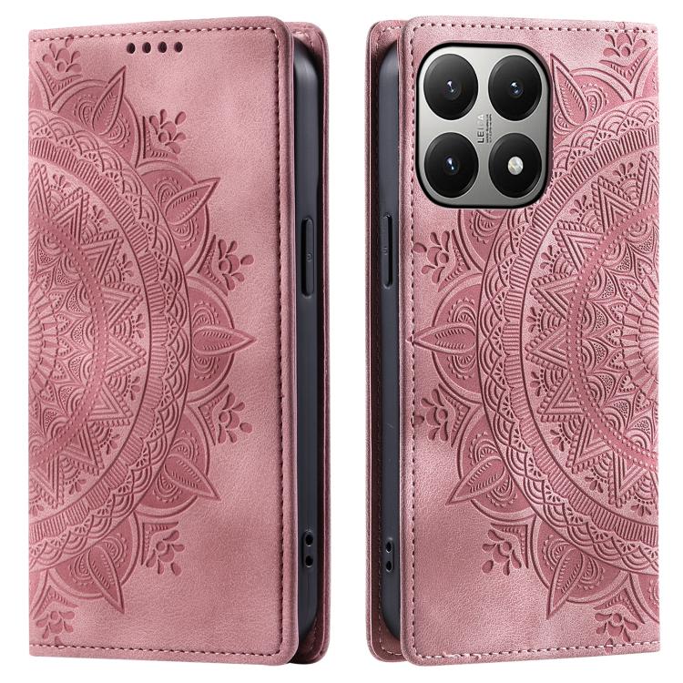 Totem Embossed Magnetic Leather Phone Case, For Xiaomi 15T Pro, For Xiaomi 15T, For Xiaomi 15 Pro, For Xiaomi 15