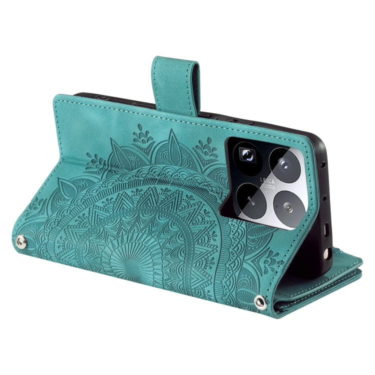 Multi-Card Totem Zipper Leather Phone Case