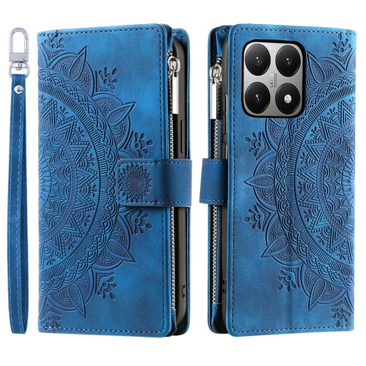 Multi-Card Totem Zipper Leather Phone Case, For Xiaomi 15T Pro, For Xiaomi 15T, For Xiaomi 15 Pro, For Xiaomi 15