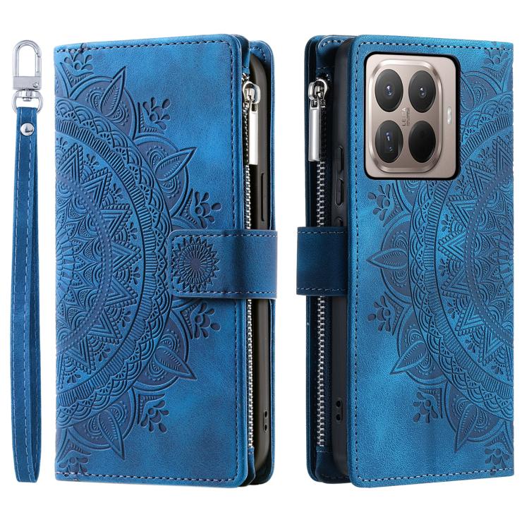 Multi-Card Totem Zipper Leather Phone Case, For Xiaomi 15T Pro, For Xiaomi 15T, For Xiaomi 15 Pro, For Xiaomi 15