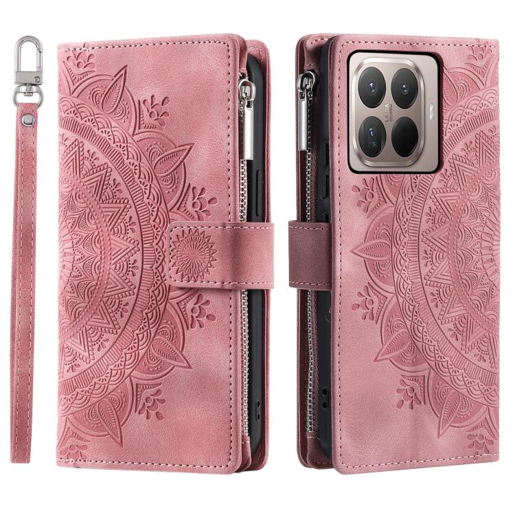 Multi-Card Totem Zipper Leather Phone Case, For Xiaomi 15T Pro, For Xiaomi 15T, For Xiaomi 15 Pro, For Xiaomi 15