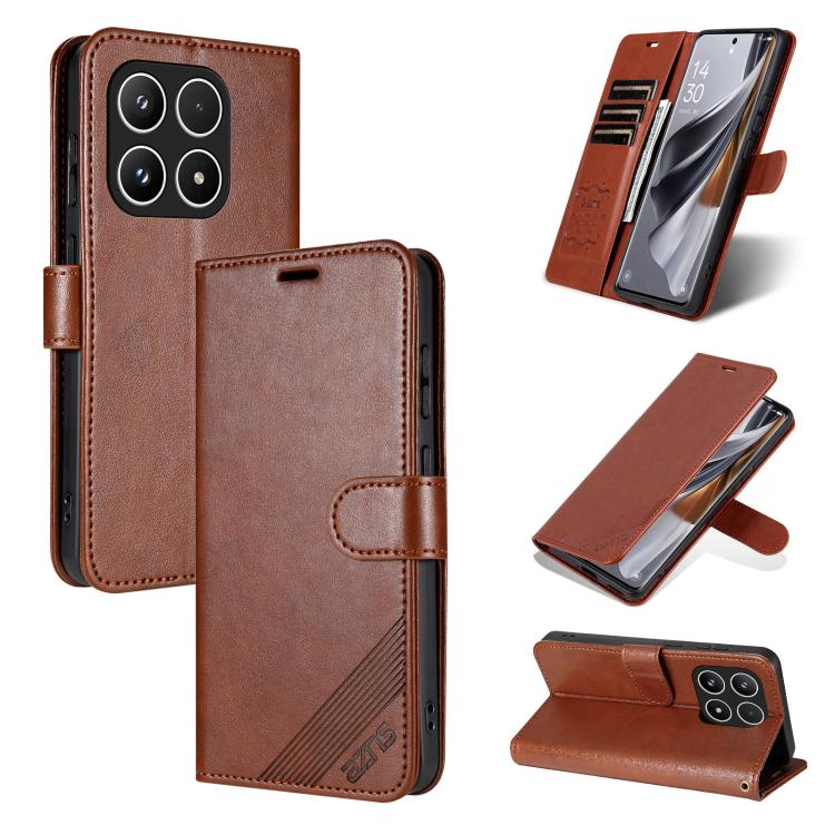 AZNS Sheepskin Texture Flip Leather Phone Case, For Xiaomi 17 Pro Max, For Xiaomi 17 Pro, For Xiaomi 17, For Xiaomi 15T Pro 5G, For Xiaomi 15T 5G, For Xiaomi 15 Ultra, For Xiaomi 15 Pro, For Xiaomi 15