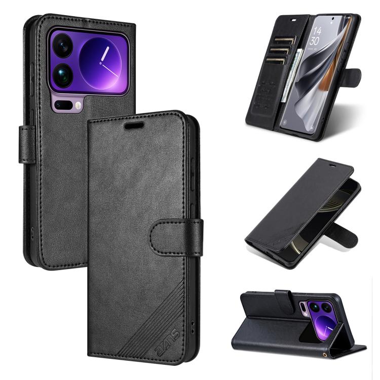 AZNS Sheepskin Texture Flip Leather Phone Case, For Xiaomi 17 Pro Max, For Xiaomi 17 Pro, For Xiaomi 17, For Xiaomi 15T Pro 5G, For Xiaomi 15T 5G, For Xiaomi 15 Ultra, For Xiaomi 15 Pro, For Xiaomi 15
