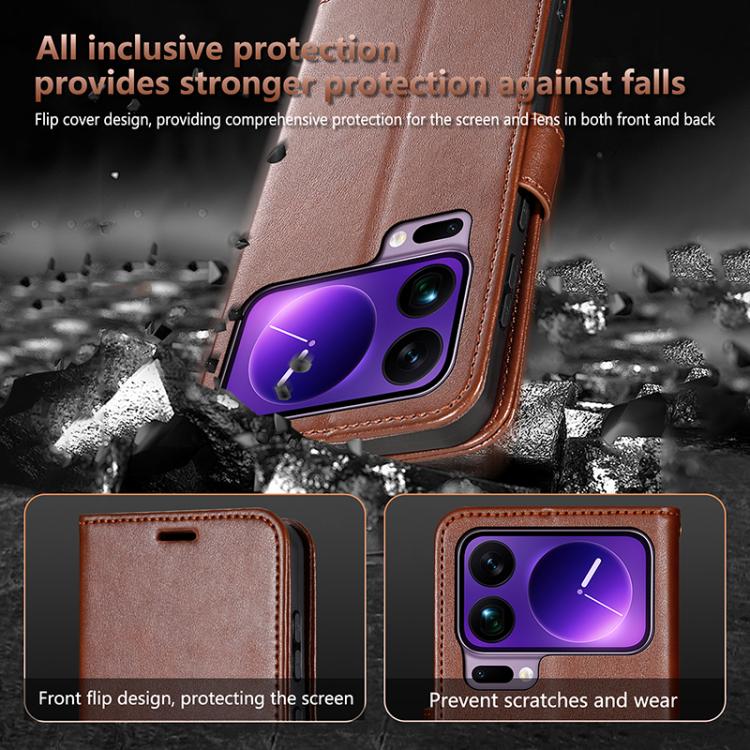 AZNS Sheepskin Texture Flip Leather Phone Case, For Xiaomi 17 Pro Max, For Xiaomi 17 Pro, For Xiaomi 17, For Xiaomi 15T Pro 5G, For Xiaomi 15T 5G, For Xiaomi 15 Ultra, For Xiaomi 15 Pro, For Xiaomi 15