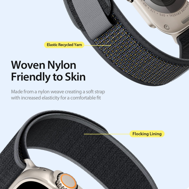 DUX DUCIS YJ Series Nylon Watch Band, For Apple Watch 46mm / 49mm / 45mm / 44mm, For Apple Watch 42mm / 41mm / 40mm / 38mm