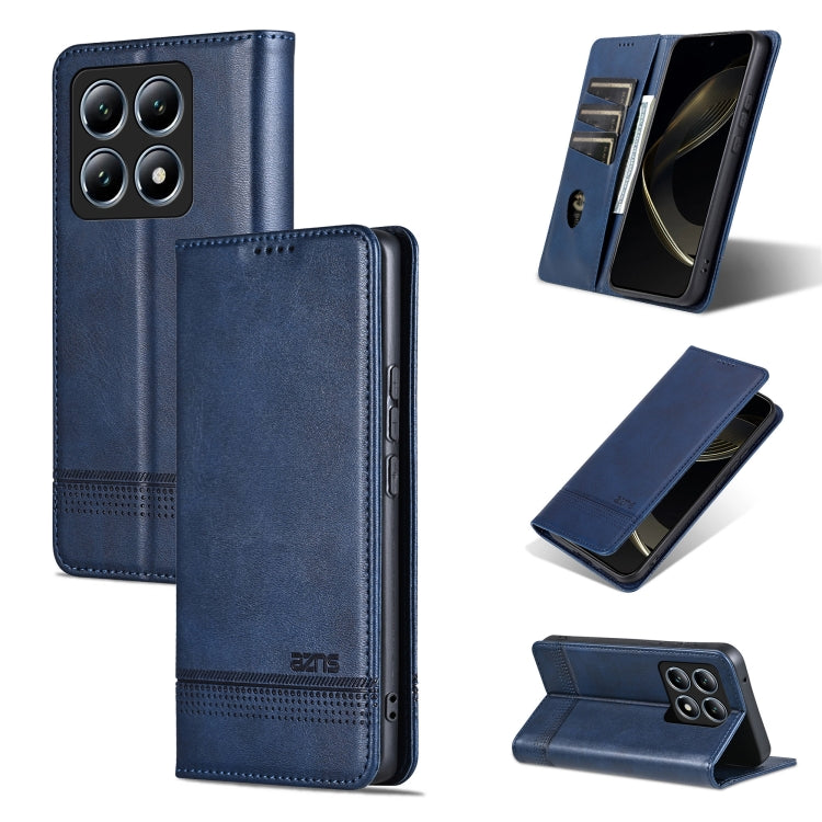 AZNS Magnetic Calf Texture Flip Leather Phone Case