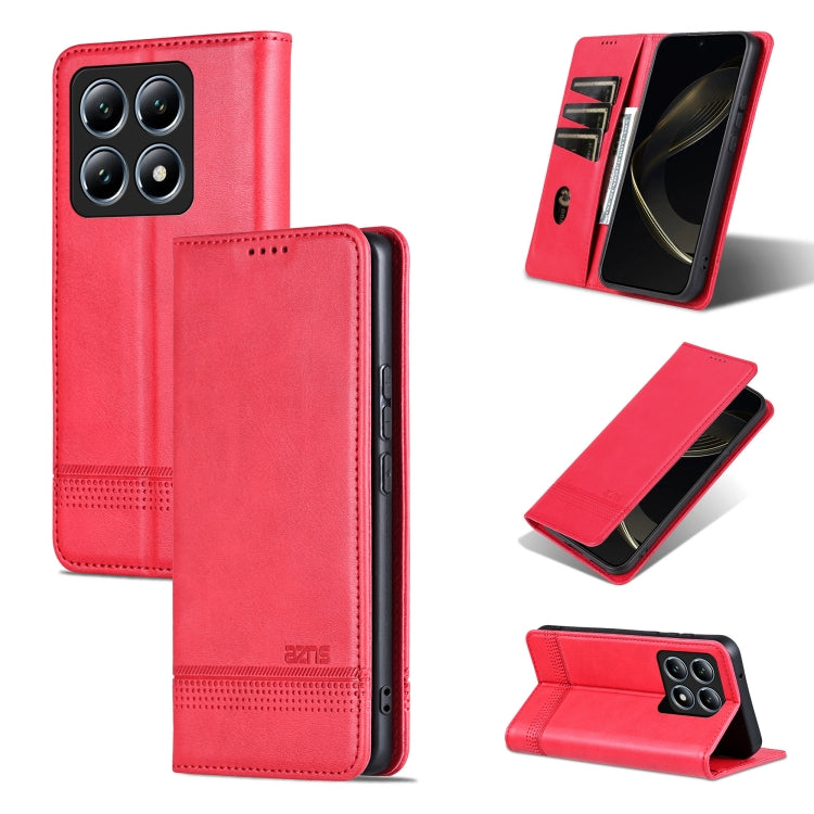 AZNS Magnetic Calf Texture Flip Leather Phone Case
