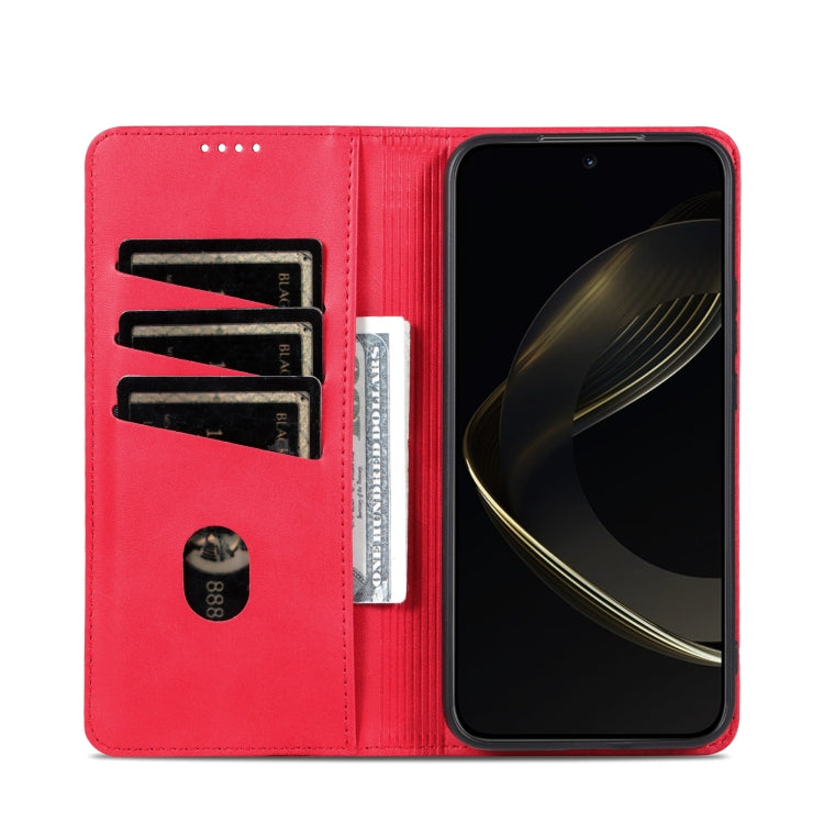 AZNS Magnetic Calf Texture Flip Leather Phone Case