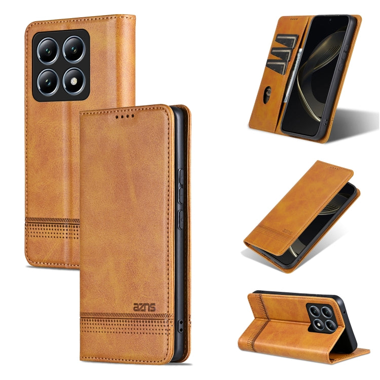 AZNS Magnetic Calf Texture Flip Leather Phone Case