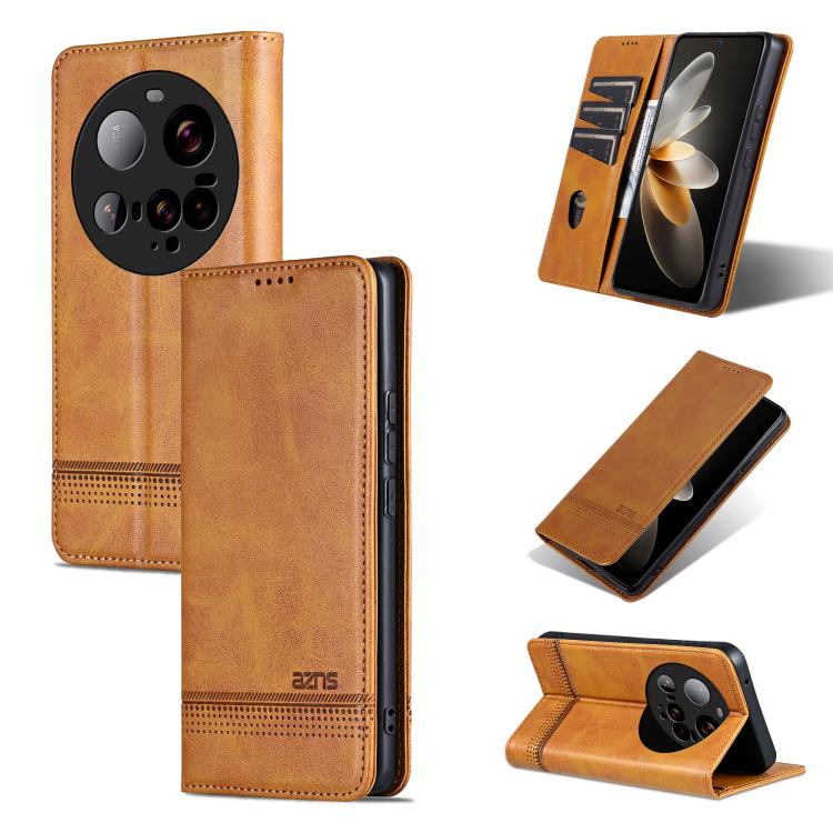 AZNS Magnetic Calf Texture Flip Leather Phone Case