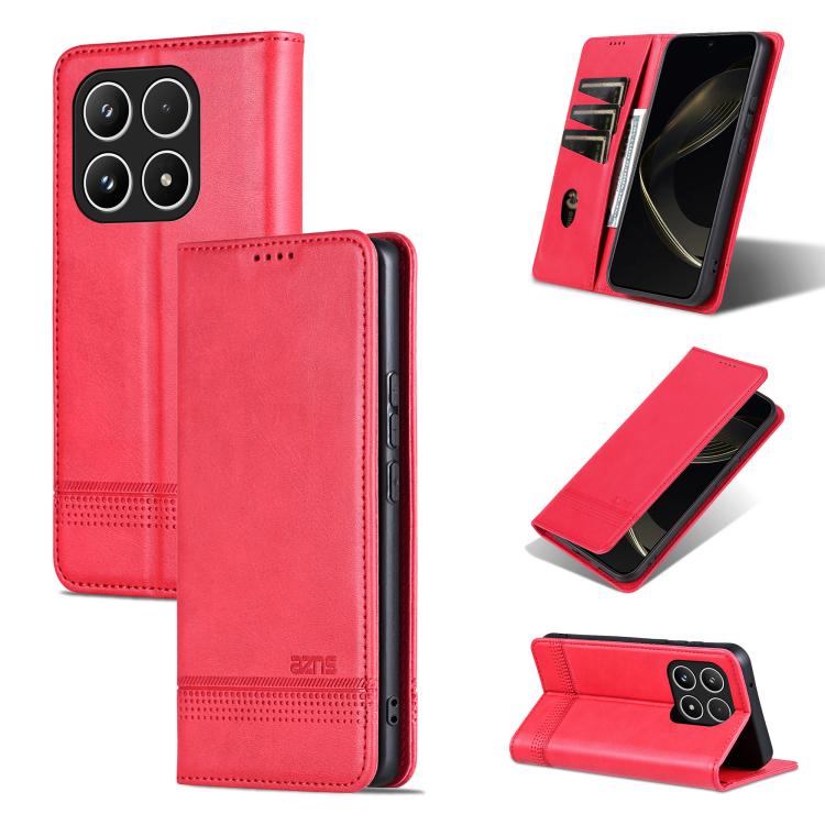 AZNS Magnetic Calf Texture Flip Leather Phone Case