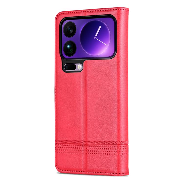 AZNS Magnetic Calf Texture Flip Leather Phone Case, For Xiaomi 17 Pro Max, For Xiaomi 17 Pro, For Xiaomi 17, For Xiaomi 15T Pro 5G