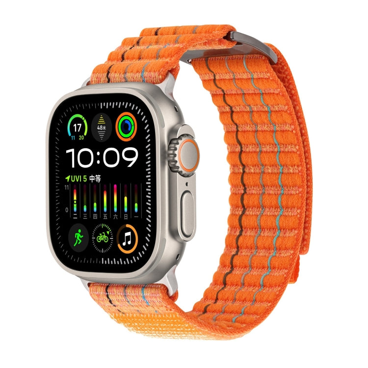 Dual-section Sports Nylon Loop Watch Band, For Apple Watch 46mm / 49mm / 45mm / 44mm, For Apple Watch 42mm / 41mm / 40mm / 38mm