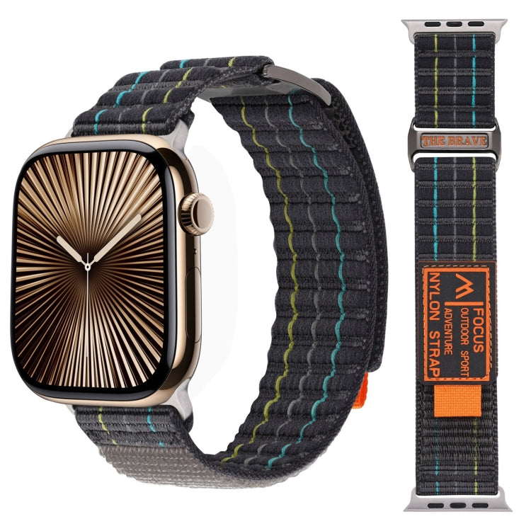 Dual-section Sports Nylon Loop Watch Band, For Apple Watch 46mm / 49mm / 45mm / 44mm, For Apple Watch 42mm / 41mm / 40mm / 38mm