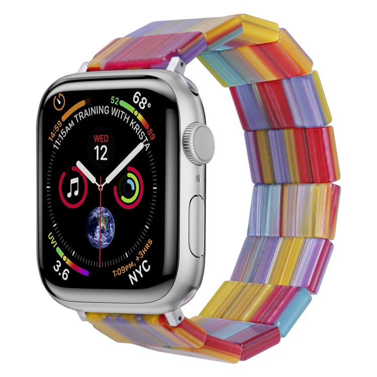 Stretch Rope Square Resin Watch Band, For Apple Watch 46mm / 49mm / 45mm / 44mm, For Apple Watch 42mm / 41mm / 40mm / 38mm