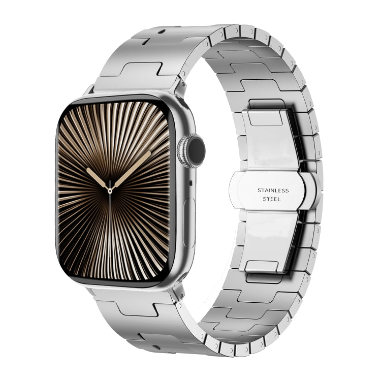 Side Release Stainless Steel Watch Band, For Apple Watch 46mm / 49mm / 45mm / 44mm, For Apple Watch 42mm / 41mm / 40mm / 38mm