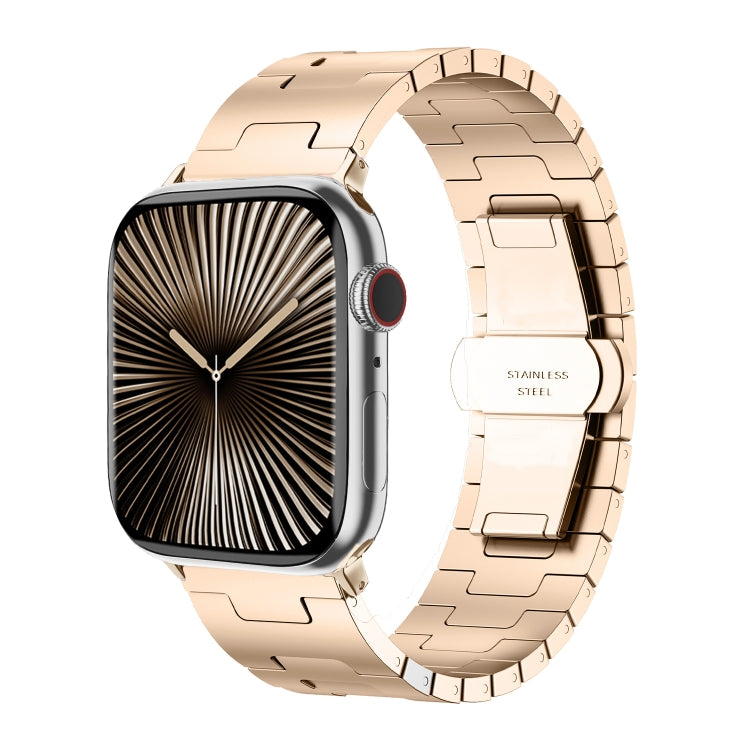 Side Release Stainless Steel Watch Band, For Apple Watch 46mm / 49mm / 45mm / 44mm, For Apple Watch 42mm / 41mm / 40mm / 38mm