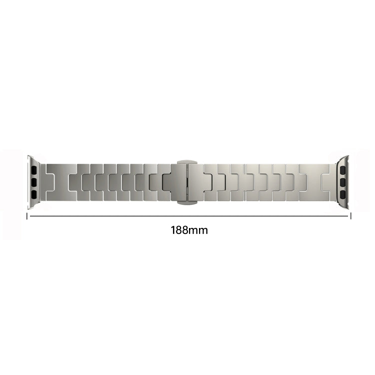 Side Release Stainless Steel Watch Band, For Apple Watch 46mm / 49mm / 45mm / 44mm, For Apple Watch 42mm / 41mm / 40mm / 38mm