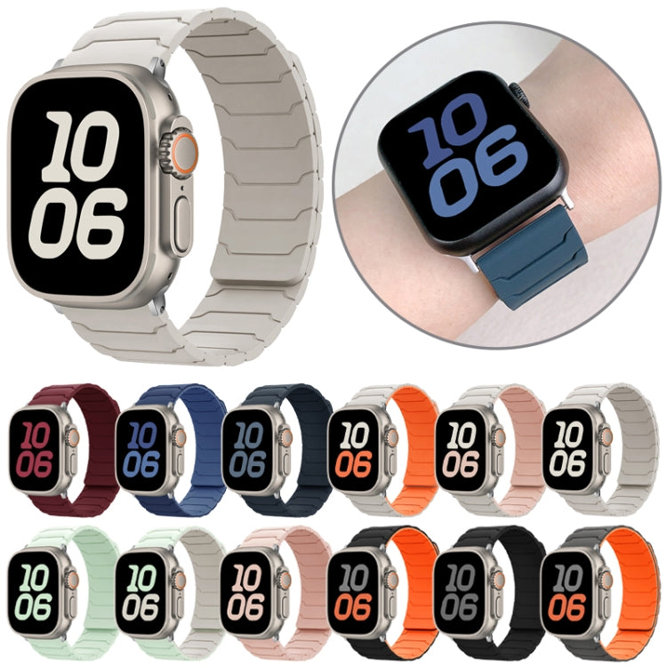 Magnetic Silicone Watch Band, For Apple Watch 46mm / 49mm / 45mm / 44mm, For Apple Watch 42mm / 41mm / 40mm / 38mm