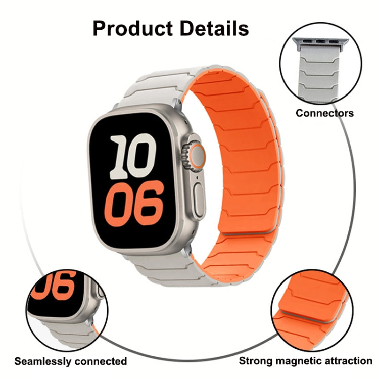 Magnetic Silicone Watch Band, For Apple Watch 46mm / 49mm / 45mm / 44mm, For Apple Watch 42mm / 41mm / 40mm / 38mm