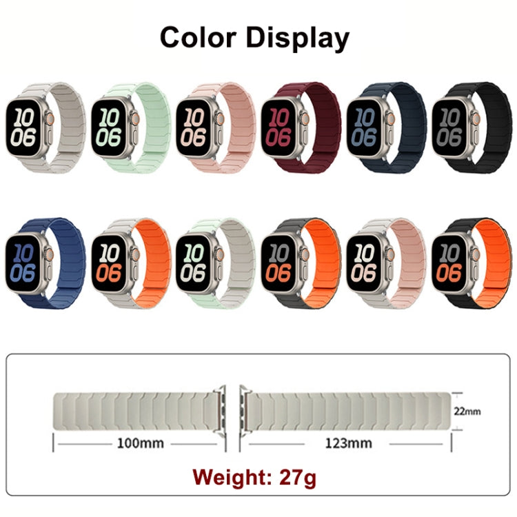 Magnetic Silicone Watch Band, For Apple Watch 46mm / 49mm / 45mm / 44mm, For Apple Watch 42mm / 41mm / 40mm / 38mm