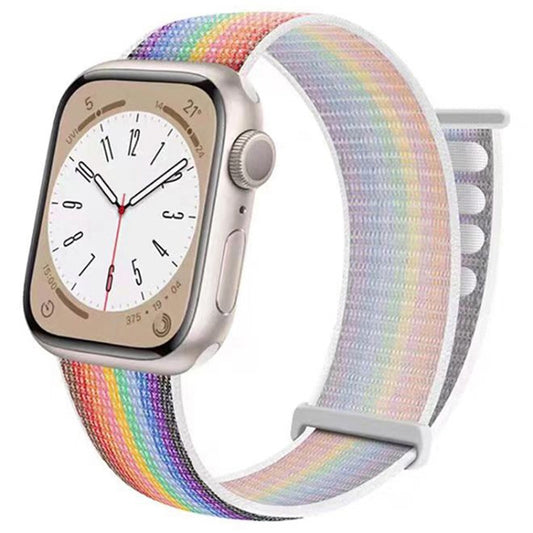 Dual Hook and Loop Nylon Watch Band, For Apple Watch 46mm / 49mm / 45mm / 44mm, For Apple Watch 42mm / 41mm / 40mm / 38mm