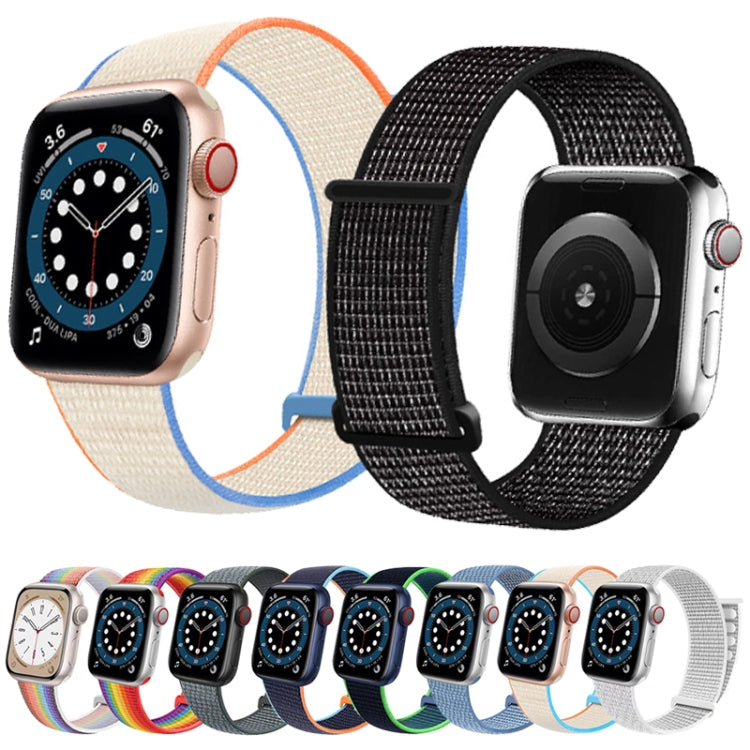 Dual Hook and Loop Nylon Watch Band, For Apple Watch 46mm / 49mm / 45mm / 44mm, For Apple Watch 42mm / 41mm / 40mm / 38mm