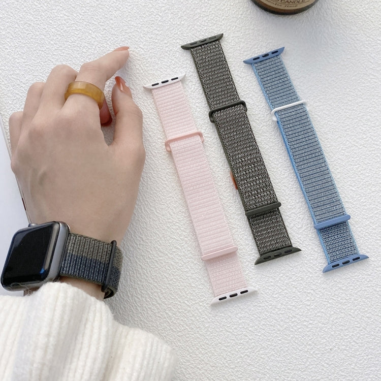 Dual Hook and Loop Nylon Watch Band, For Apple Watch 46mm / 49mm / 45mm / 44mm, For Apple Watch 42mm / 41mm / 40mm / 38mm