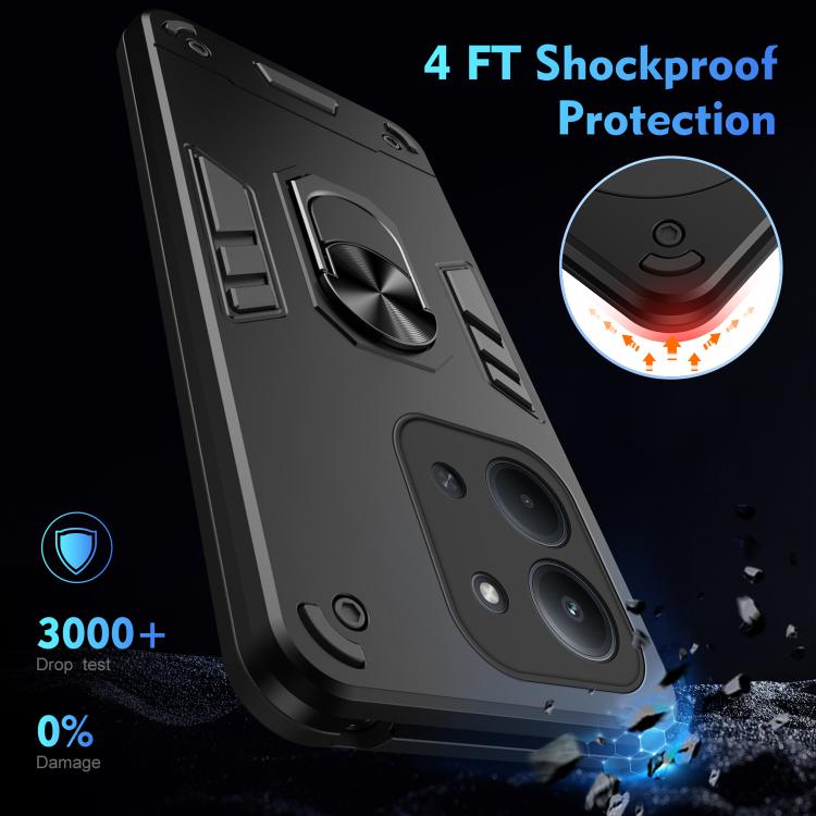 Shockproof Metal Ring Holder Phone Case