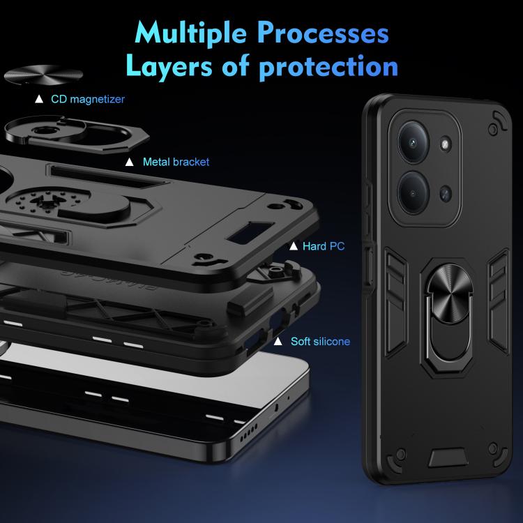 Shockproof Metal Ring Holder Phone Case