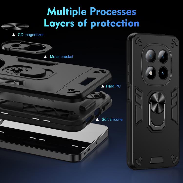 Shockproof Metal Ring Holder Phone Case