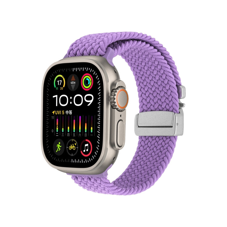 Snap Button Braided Watch Band, For Apple Watch 46mm / 49mm / 45mm / 44mm