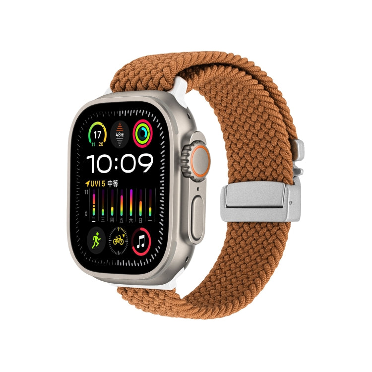 Snap Button Braided Watch Band, For Apple Watch 46mm / 49mm / 45mm / 44mm