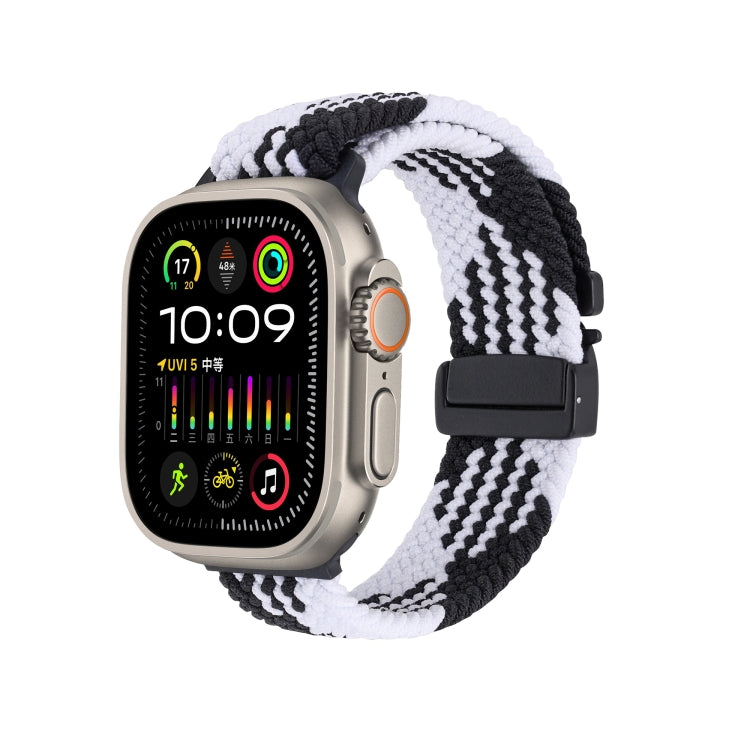 Snap Button Braided Watch Band, For Apple Watch 46mm / 49mm / 45mm / 44mm