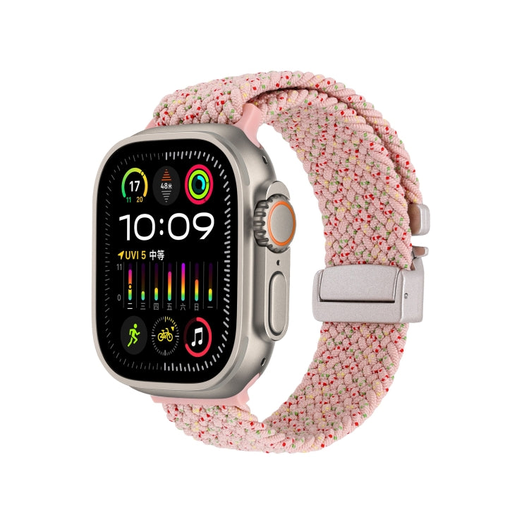 Snap Button Braided Watch Band, For Apple Watch 46mm / 49mm / 45mm / 44mm