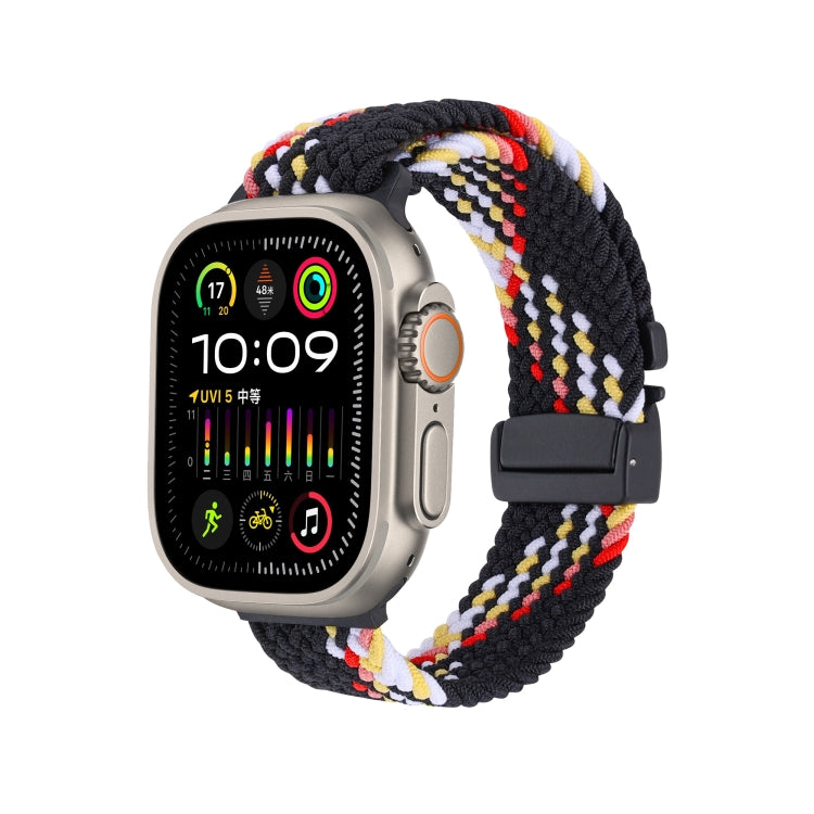 Snap Button Braided Watch Band, For Apple Watch 46mm / 49mm / 45mm / 44mm