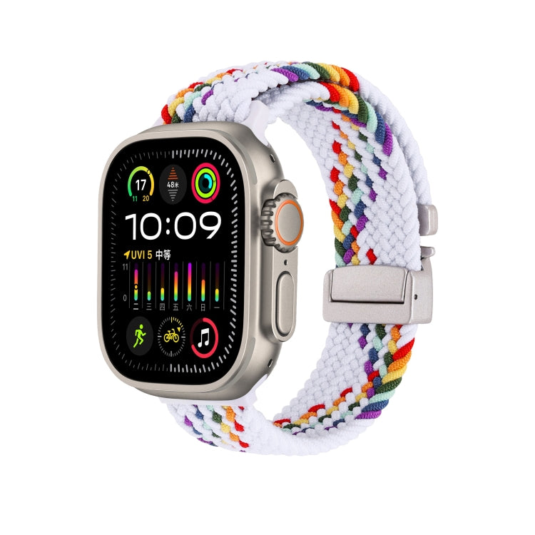 Snap Button Braided Watch Band, For Apple Watch 46mm / 49mm / 45mm / 44mm