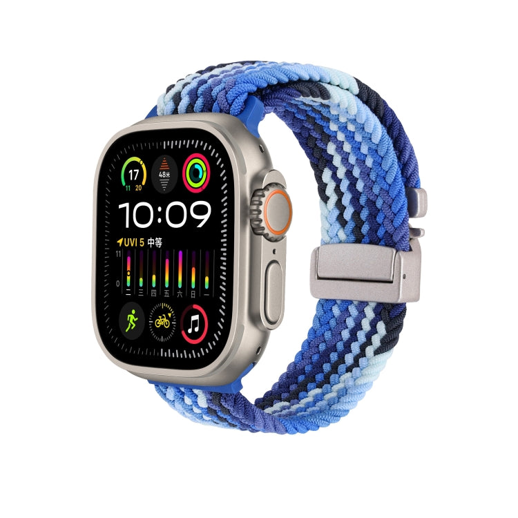 Snap Button Braided Watch Band, For Apple Watch 46mm / 49mm / 45mm / 44mm