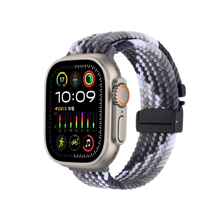 Snap Button Braided Watch Band, For Apple Watch 46mm / 49mm / 45mm / 44mm