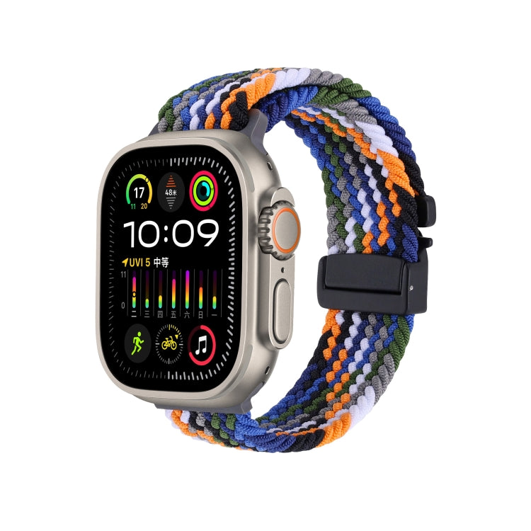 Snap Button Braided Watch Band, For Apple Watch 46mm / 49mm / 45mm / 44mm