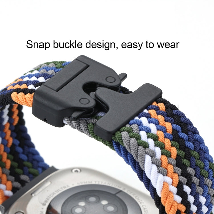 Snap Button Braided Watch Band, For Apple Watch 46mm / 49mm / 45mm / 44mm