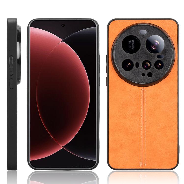 Cow Pattern Sewing Back Cover Phone Case, For Xiaomi 15 Ultra, For Xiaomi Poco X7 Pro, For Xiaomi 15 Pro, For Xiaomi 15, For Xiaomi 14T Pro, For Xiaomi 14T